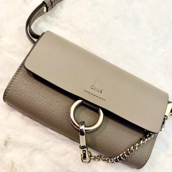 Chloe Mini Faye Leather Crossbody Bag - Picture 2 of 6